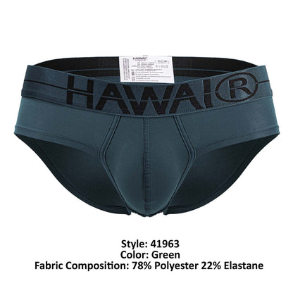 HAWAIR Men's Underwear 41963 Microfiber Briefs Color Green