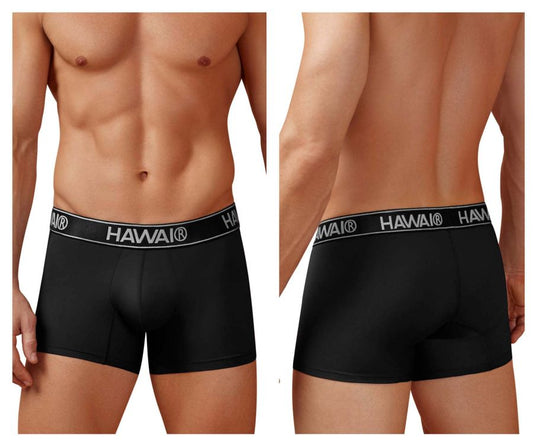 HAWAIR Men's Underwear 41977 Microfiber Trunks Color Black-01