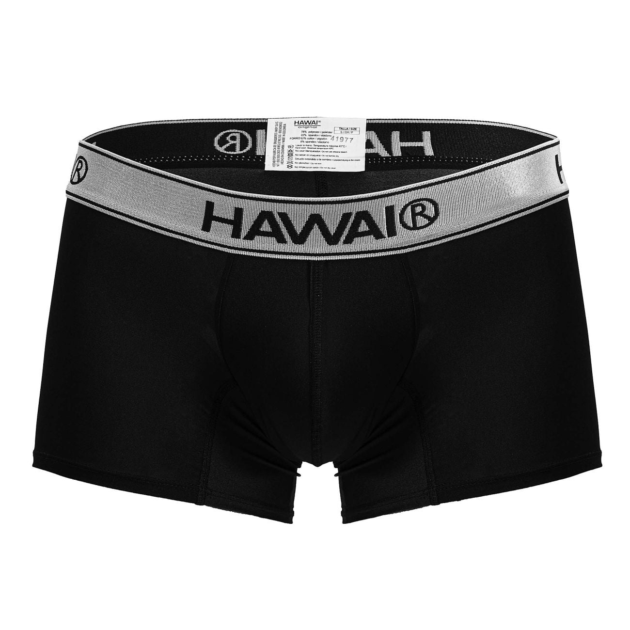 HAWAIR Men's Underwear 41977 Microfiber Trunks Color Black-01