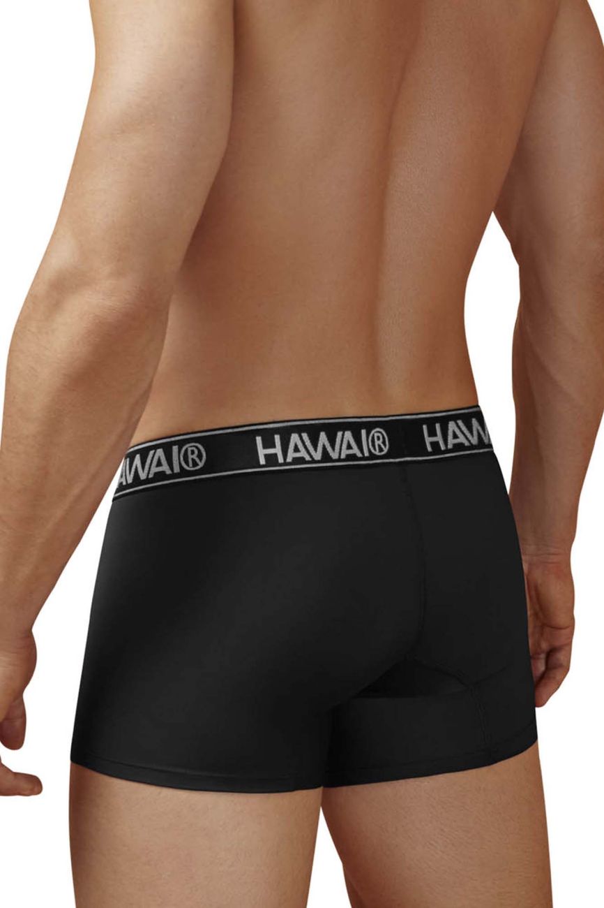 HAWAIR Men's Underwear 41977 Microfiber Trunks Color Black-01