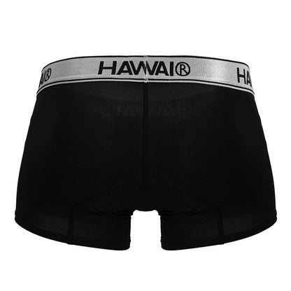 HAWAIR Men's Underwear 41977 Microfiber Trunks Color Black-01