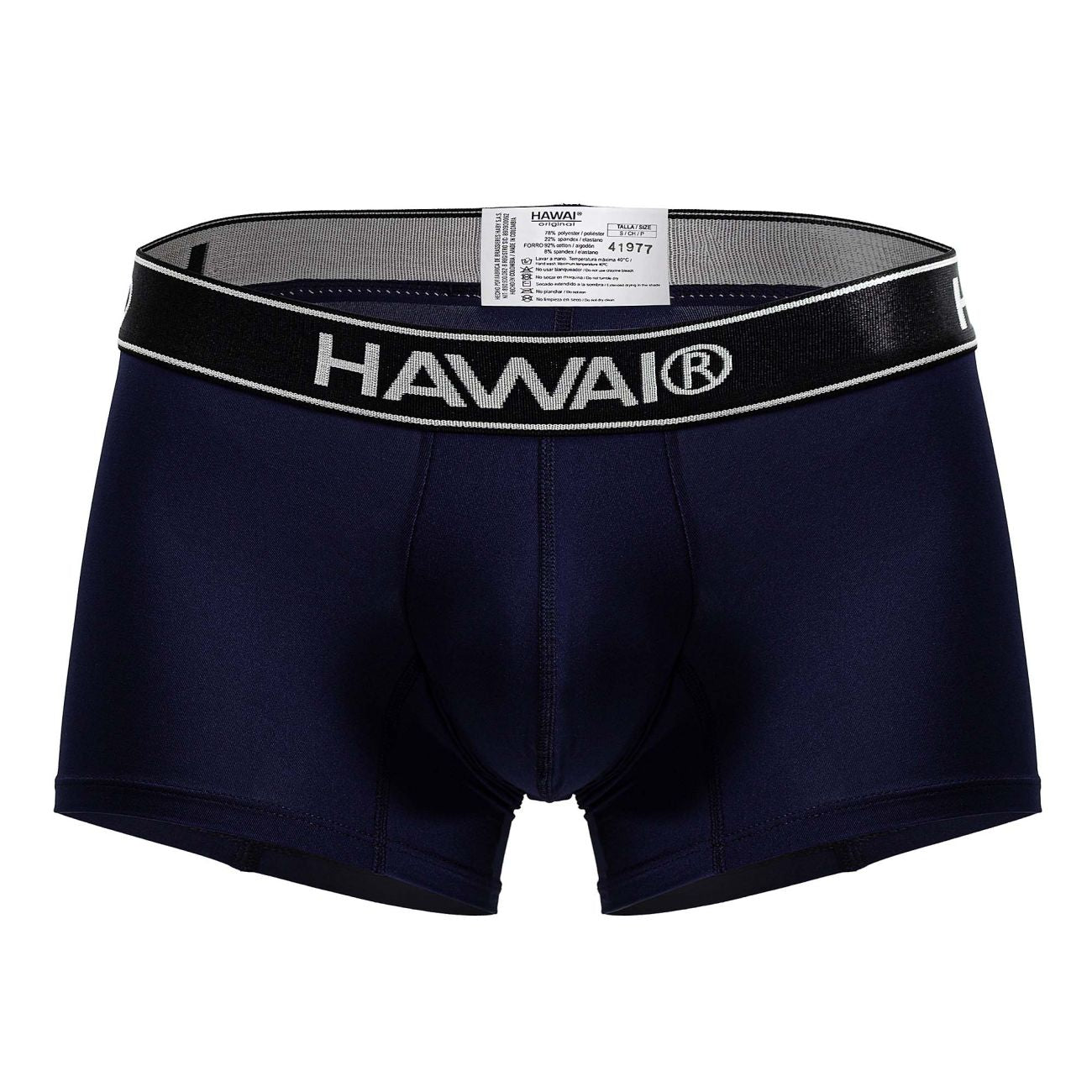HAWAIR Men's Underwear 41977 Microfiber Trunks Color Dark Blue-01