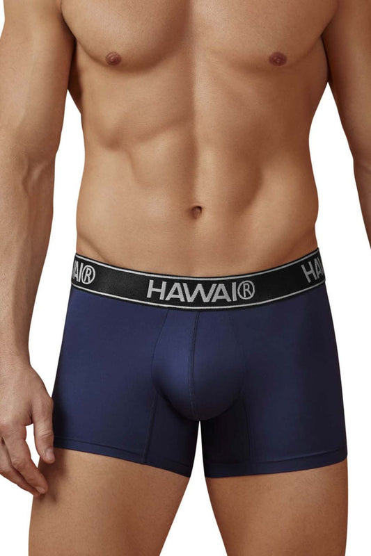 HAWAIR Men's Underwear 41977 Microfiber Trunks Color Dark Blue-01