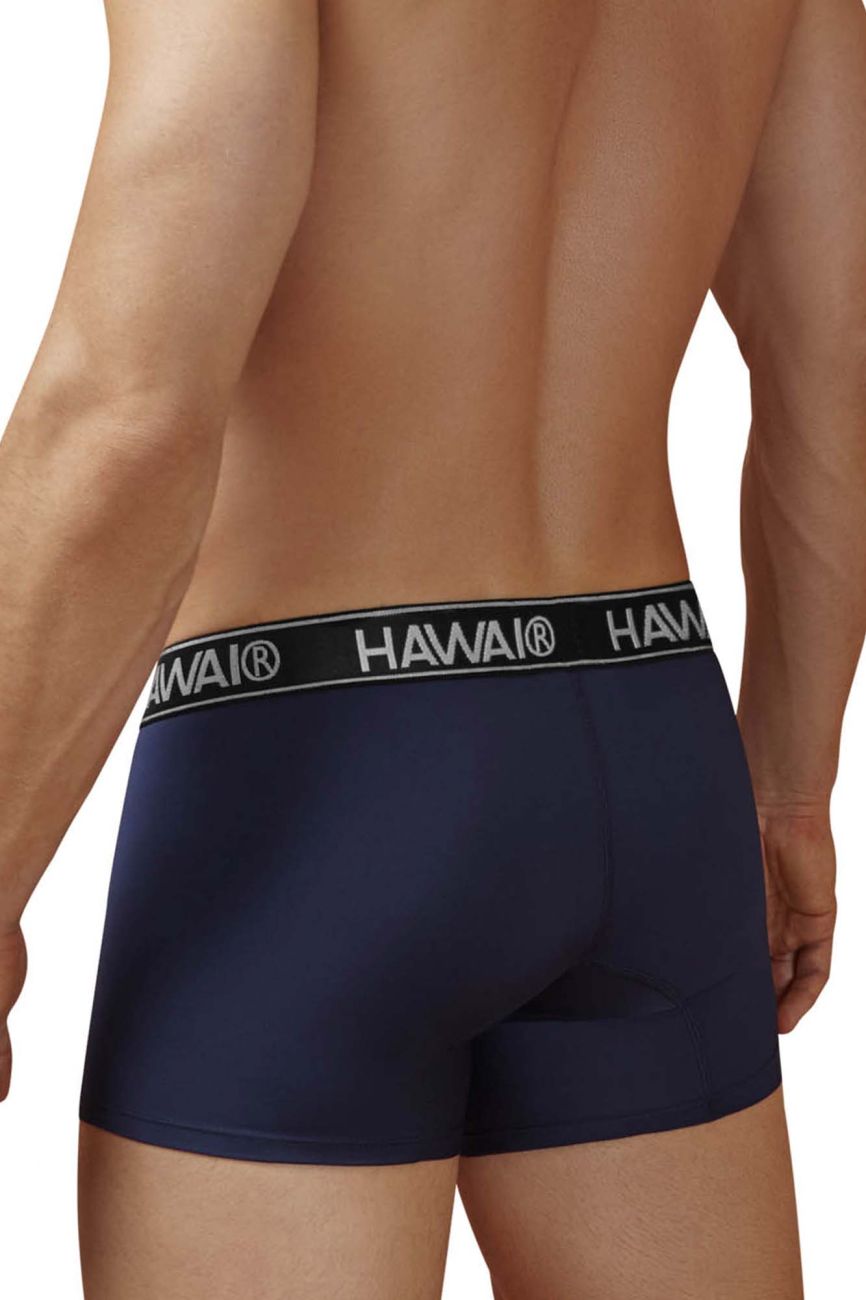 HAWAIR Men's Underwear 41977 Microfiber Trunks Color Dark Blue-01