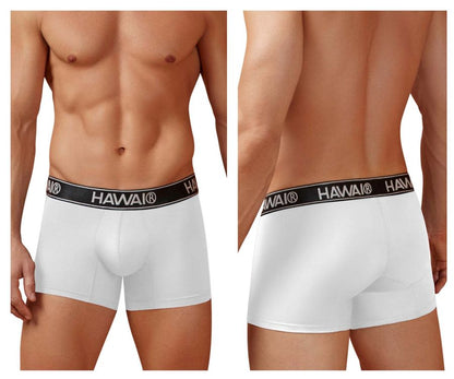 HAWAIR Men's Underwear 41977 Microfiber Trunks Color White-01