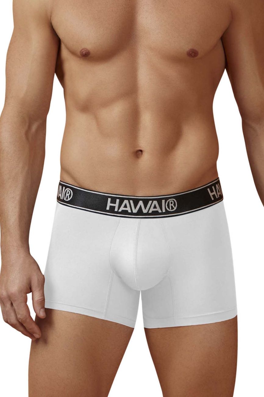 HAWAIR Men's Underwear 41977 Microfiber Trunks Color White-01