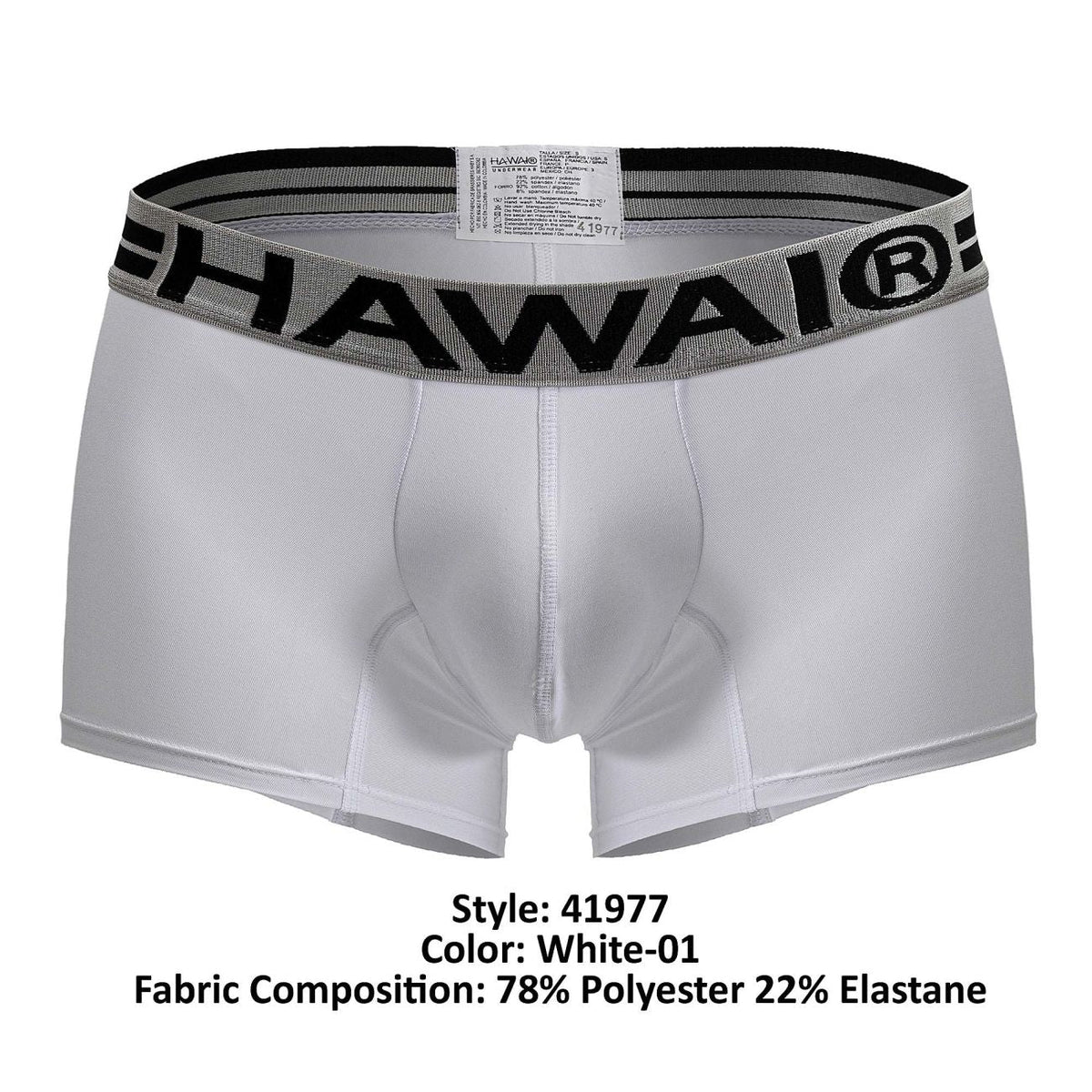HAWAIR Microfiber Trunks Color White-01