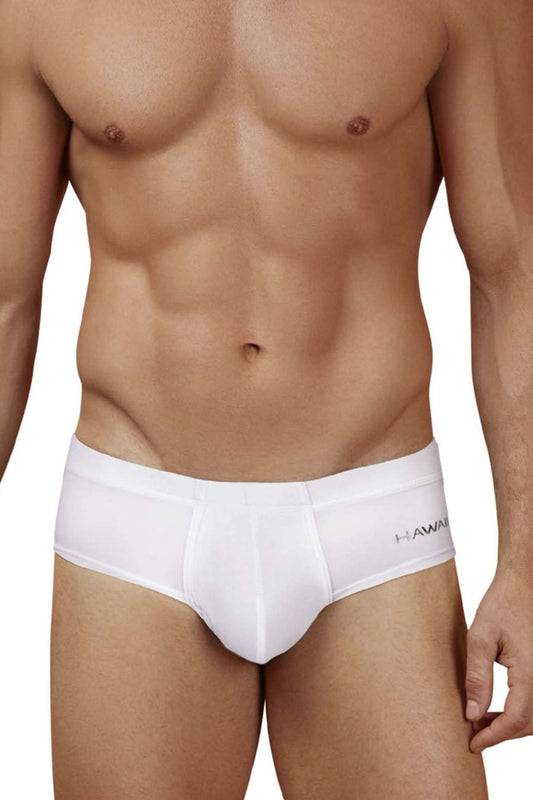HAWAIR Men's Underwear 42241 Microfiber Briefs Color White-01
