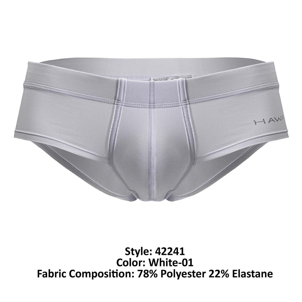 HAWAIR Microfiber Briefs Color White-01