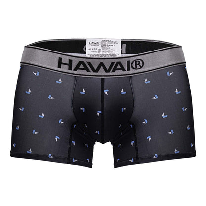 HAWAIR Men's Underwear 42470 Printed Microfiber Trunks Color Black