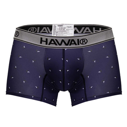 HAWAIR Men's Underwear 42470 Printed Microfiber Trunks Color Blue