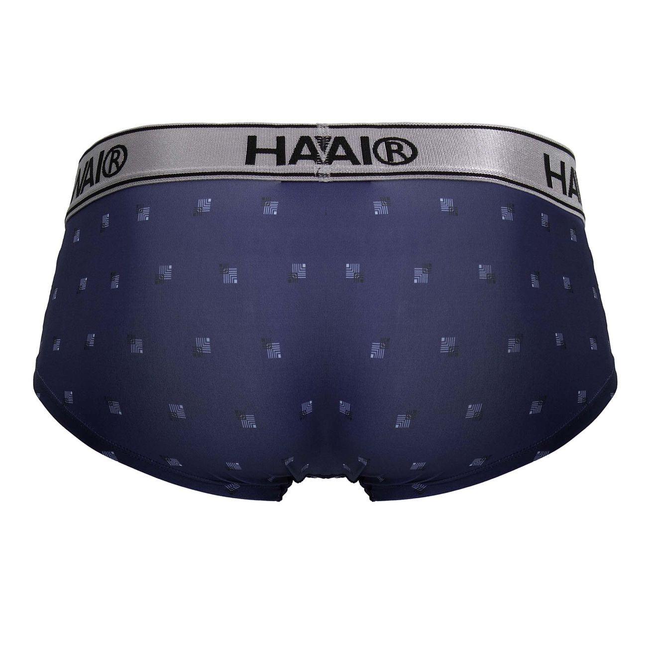 HAWAIR Men's Underwear 42480 Printed Microfiber Briefs Color Blue