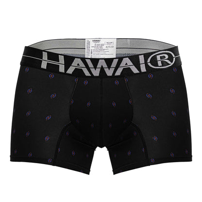 HAWAIR Men's Underwear 42520 Printed Microfiber Trunks Color Black