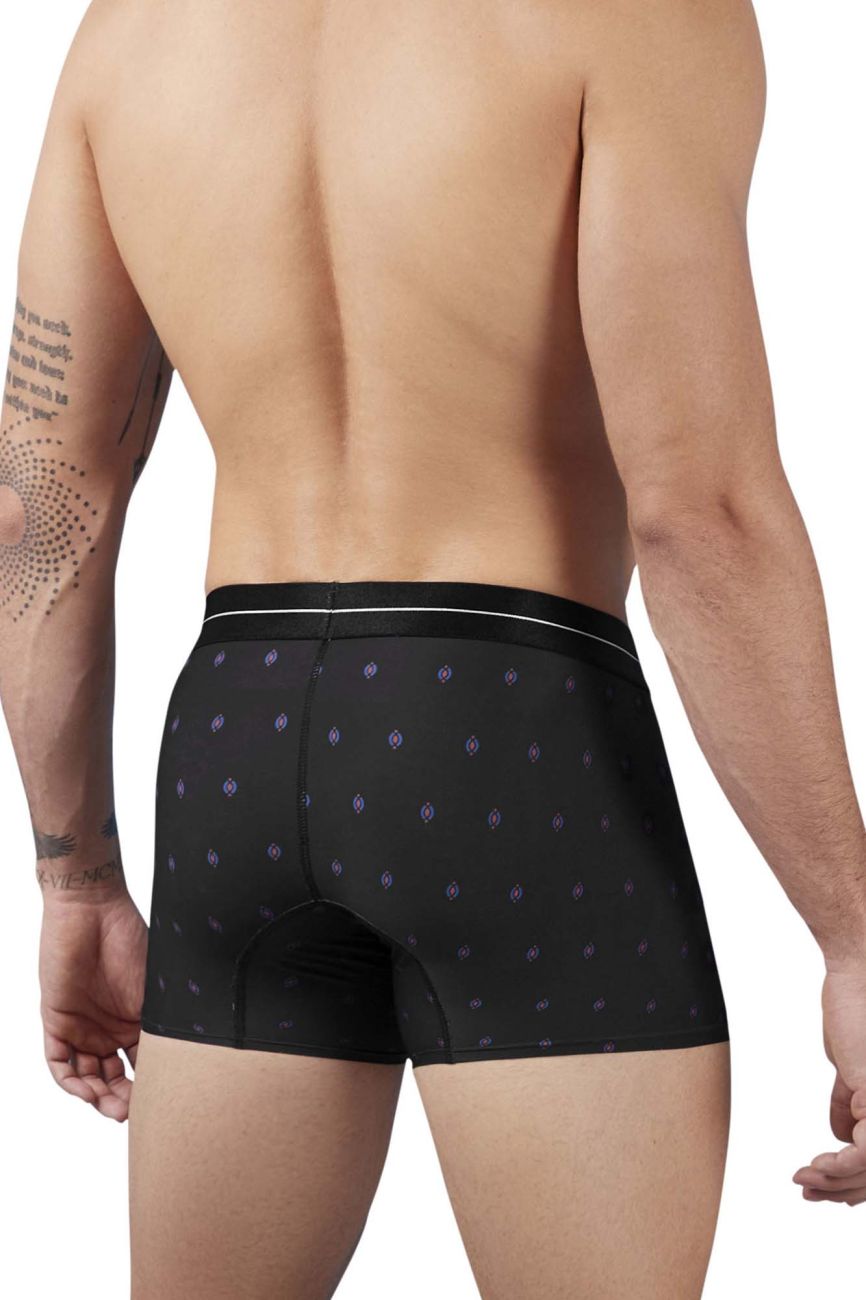 HAWAIR Men's Underwear 42520 Printed Microfiber Trunks Color Black