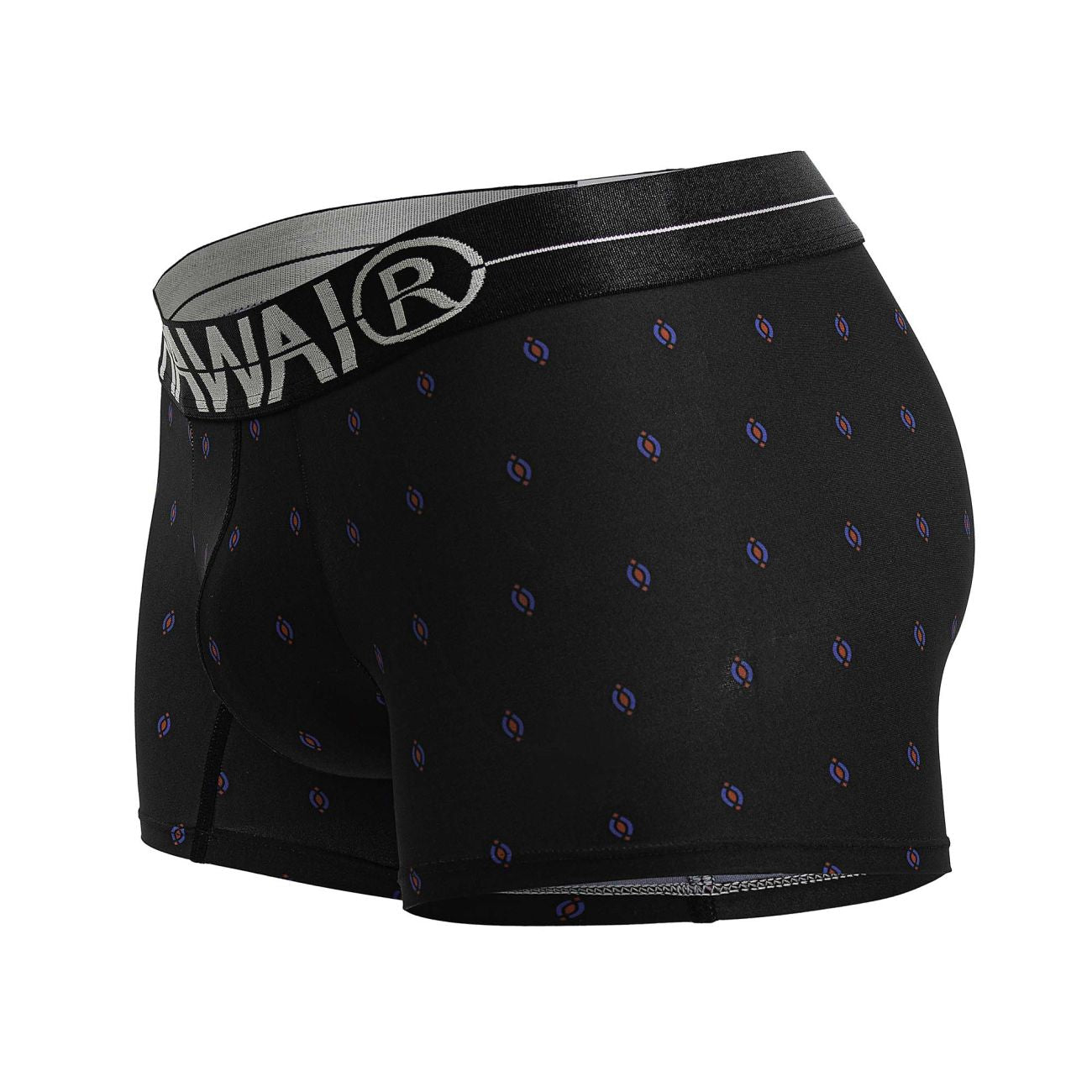 HAWAIR Men's Underwear 42520 Printed Microfiber Trunks Color Black