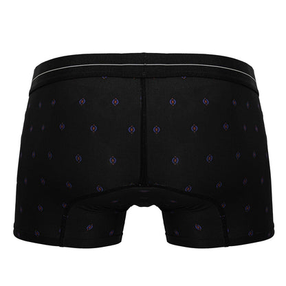 HAWAIR Men's Underwear 42520 Printed Microfiber Trunks Color Black