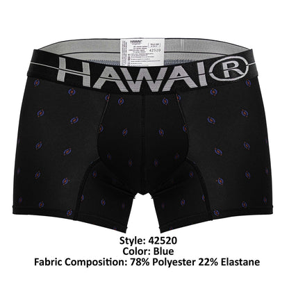 HAWAIR Men's Underwear 42520 Printed Microfiber Trunks Color Black