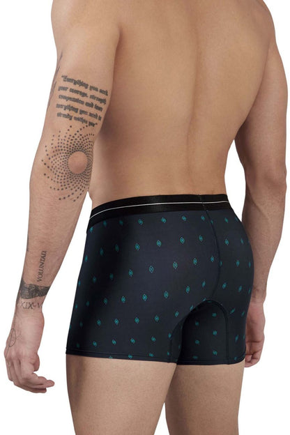 HAWAIR Men's Underwear 42520 Printed Microfiber Trunks Color Dark Blue