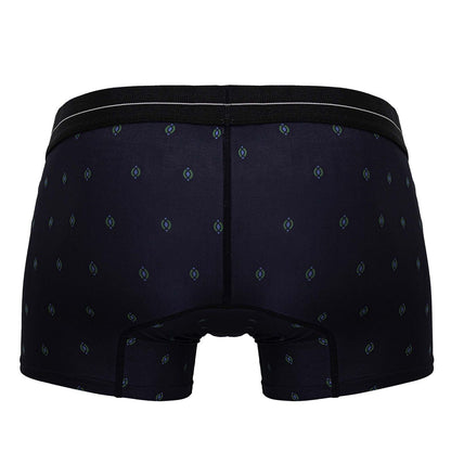 HAWAIR Men's Underwear 42520 Printed Microfiber Trunks Color Dark Blue