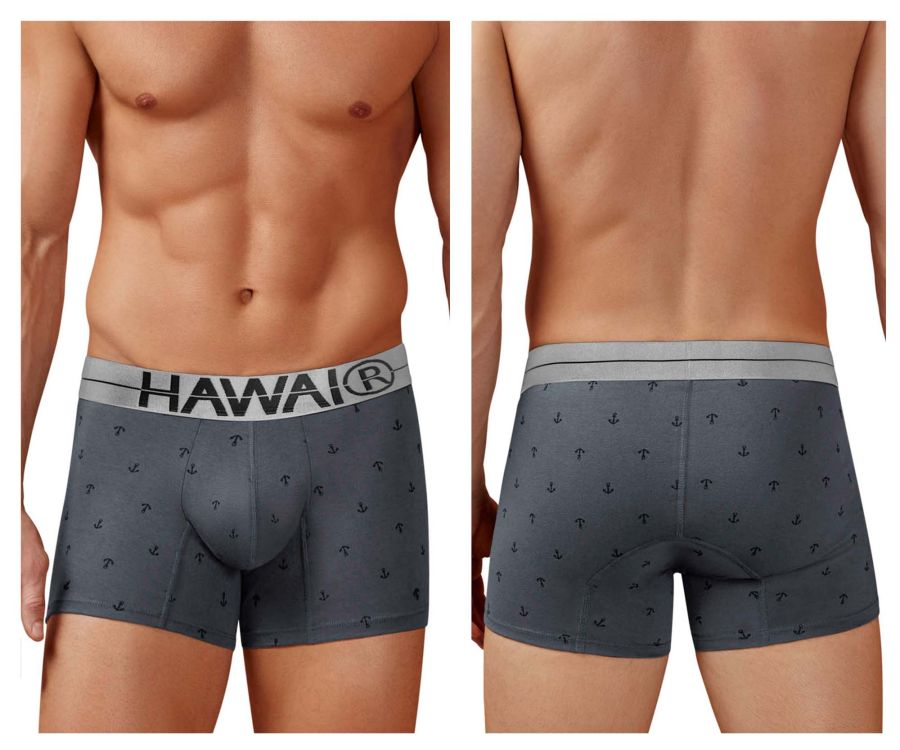 HAWAIR Men's Underwear 42521 Cotton blend Trunks Color Gray