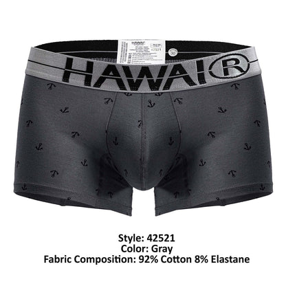 HAWAIR Men's Underwear 42521 Cotton blend Trunks Color Gray