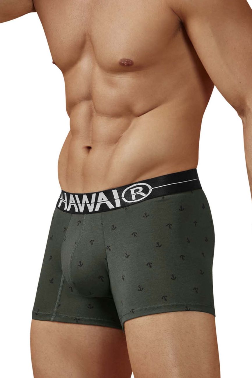 HAWAIR Men's Underwear 42521 Cotton blend Trunks Color Military Green