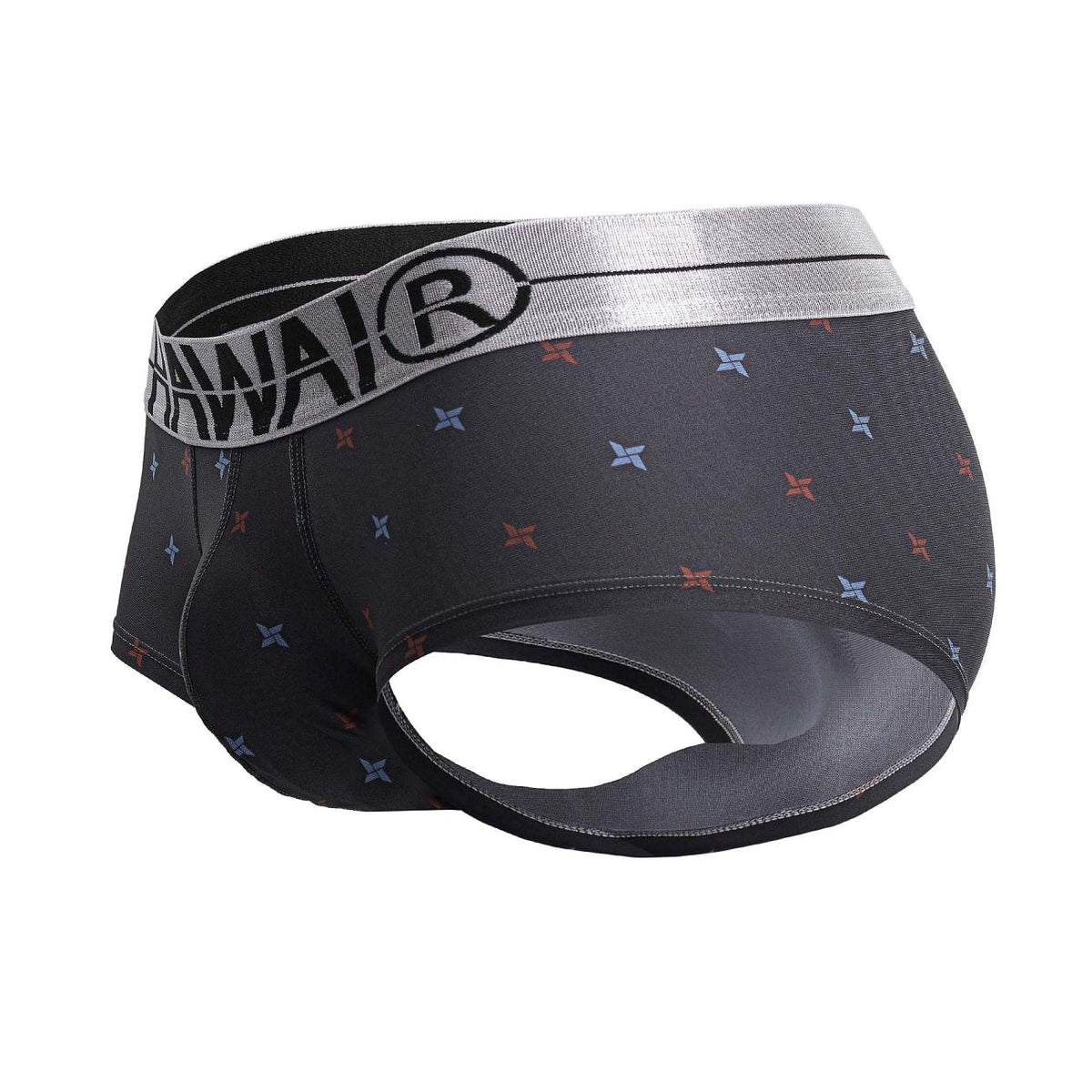 HAWAIR Men's Underwear 42530 Printed Microfiber Briefs Color Gray