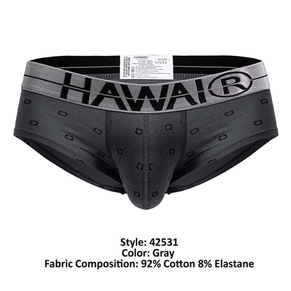 HAWAIR Men's Underwear 42531 Cotton blend Briefs Color Gray