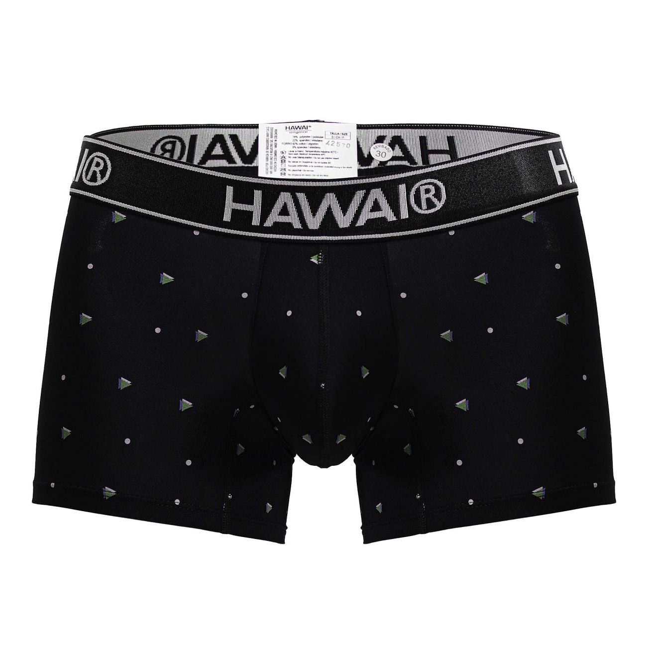HAWAIR Men's Underwear 42570 Microfiber Trunks Color Black