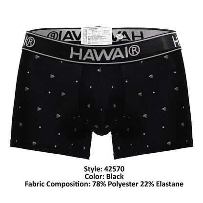HAWAIR Men's Underwear 42570 Microfiber Trunks Color Black