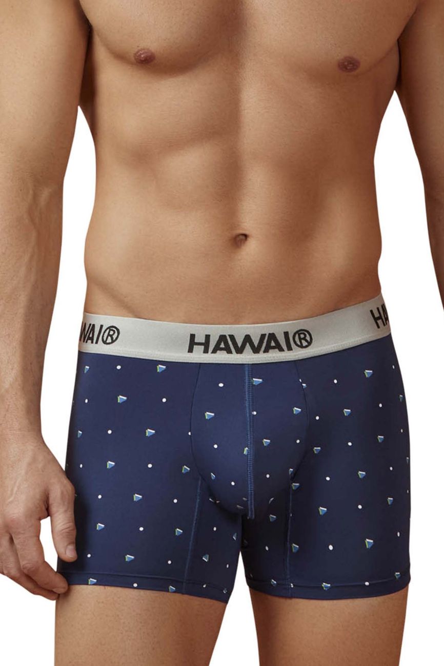 HAWAIR Men's Underwear 42570 Microfiber Trunks Color Dark Blue