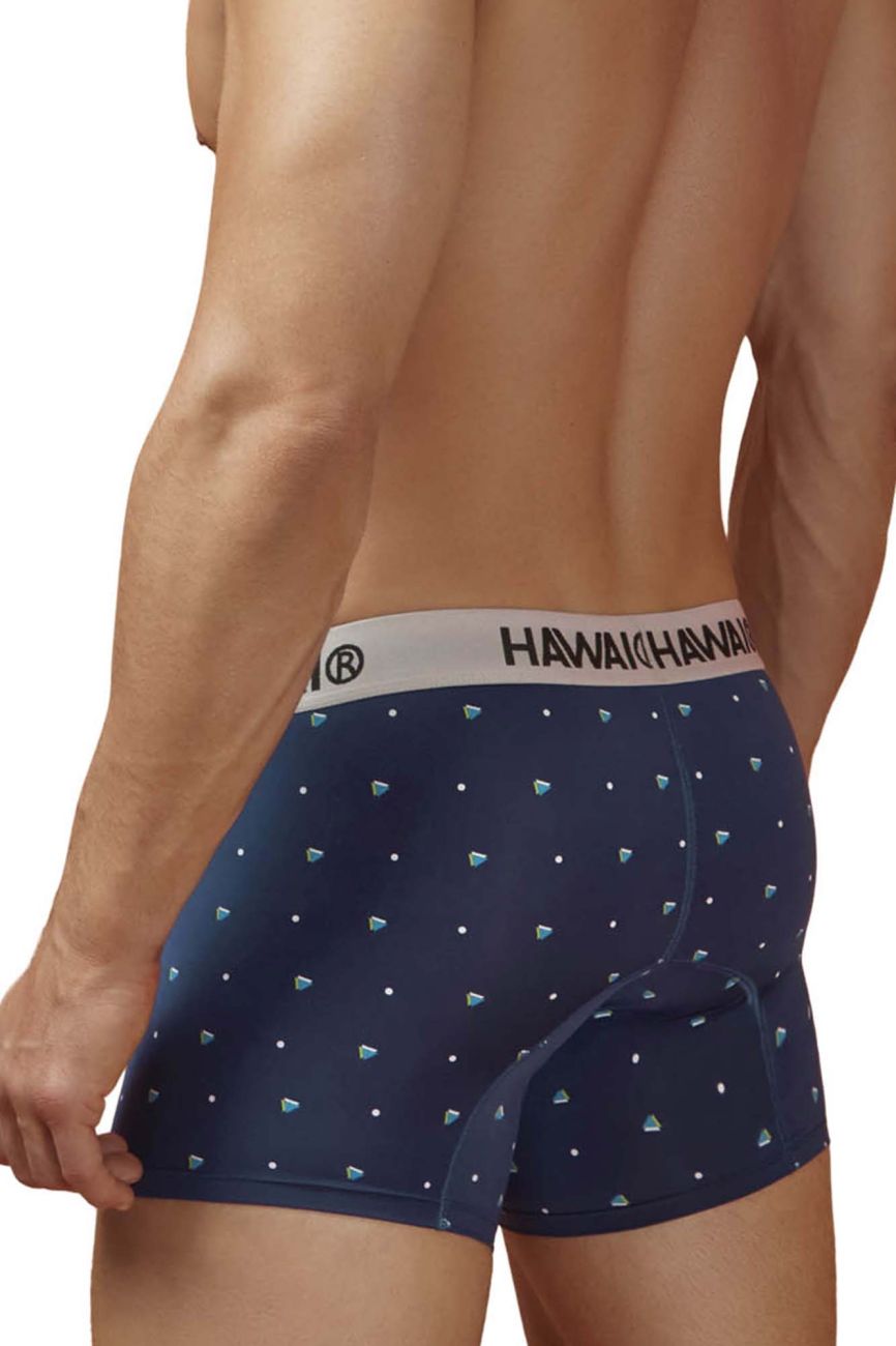HAWAIR Men's Underwear 42570 Microfiber Trunks Color Dark Blue