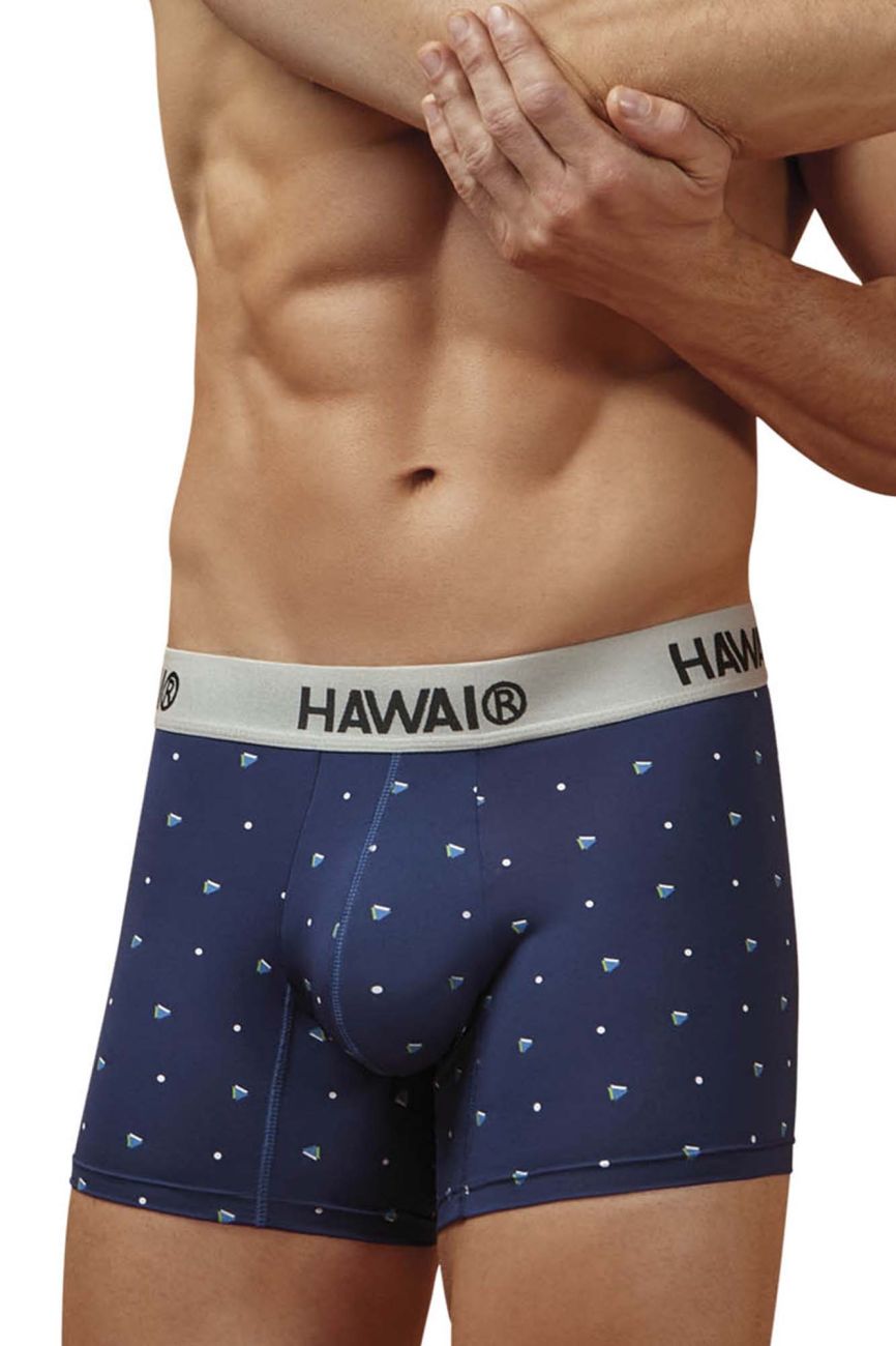 HAWAIR Men's Underwear 42570 Microfiber Trunks Color Dark Blue