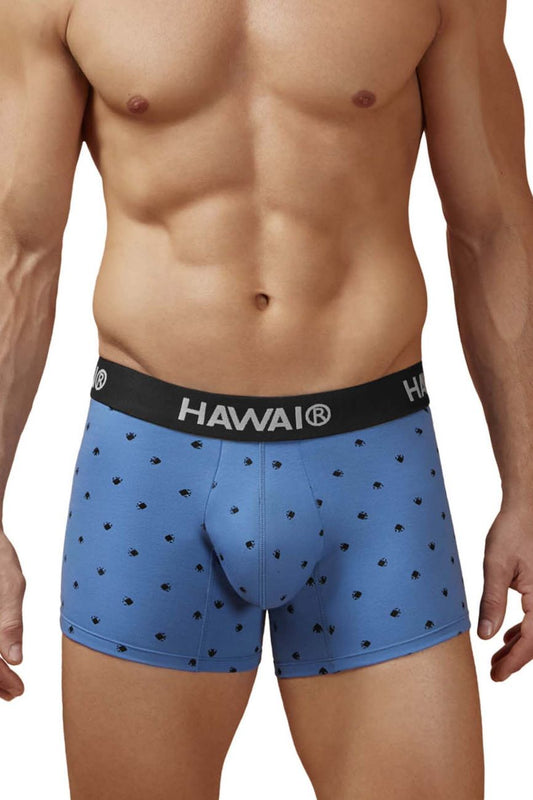 HAWAIR Men's Underwear 42571 Cotton blend Trunks Color Blue Quartz