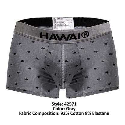 HAWAIR Men's Underwear 42571 Cotton blend Trunks Color Gray