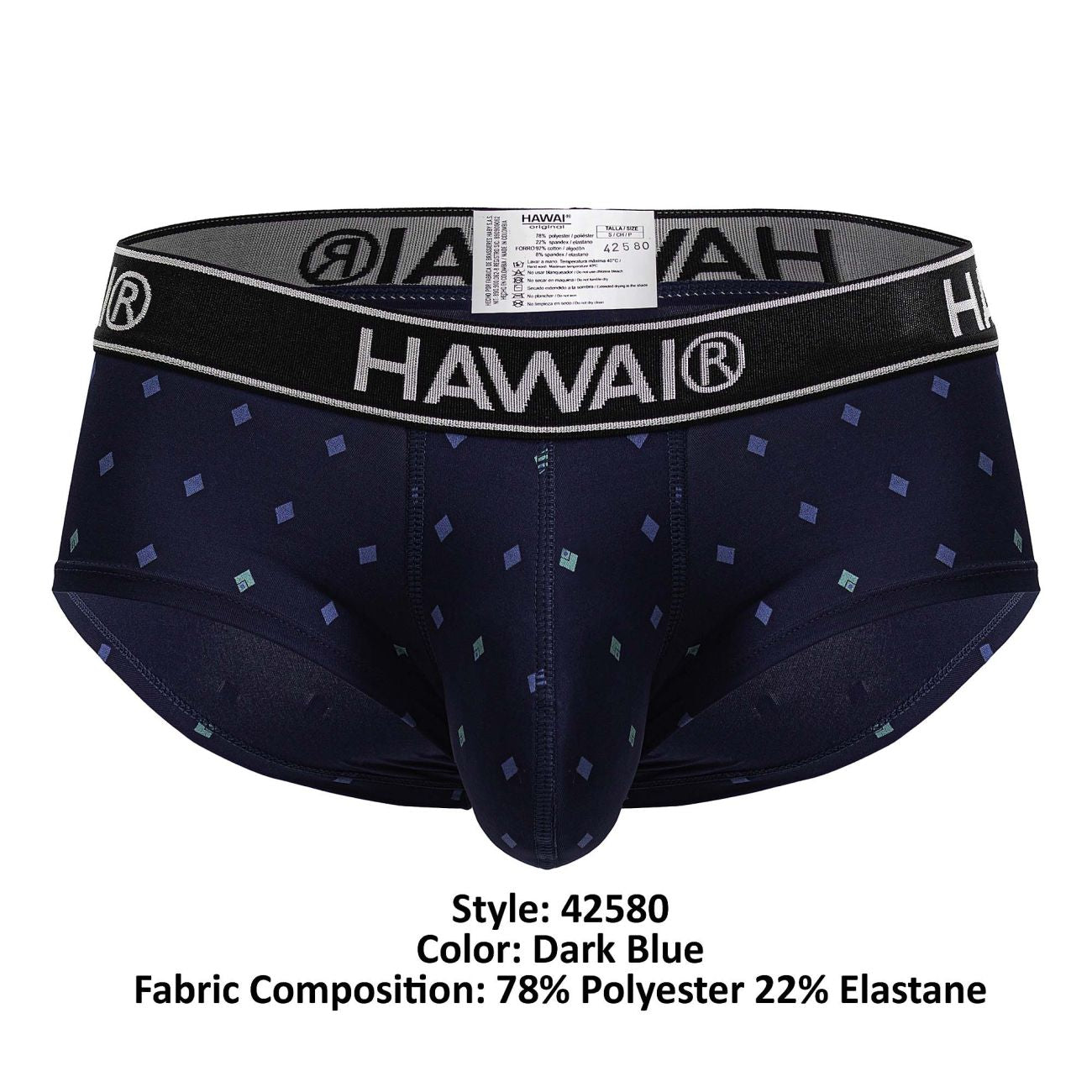 HAWAIR Men's Underwear 42580 Microfiber Briefs Color Dark Blue