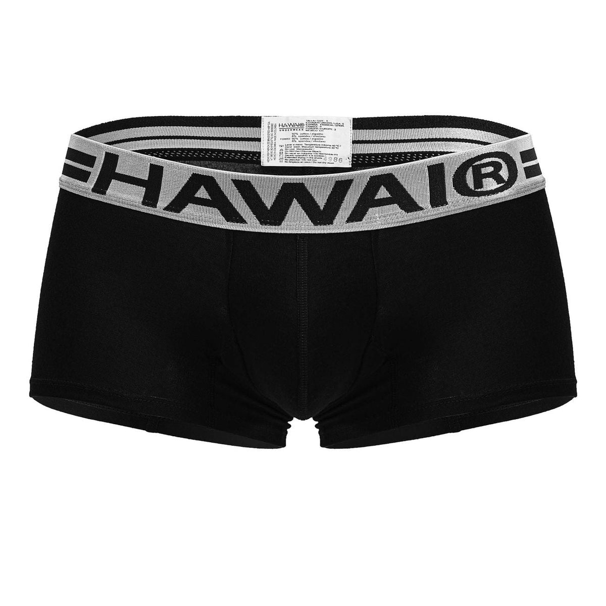 HAWAIR Cotton blend Trunks Color Black-01