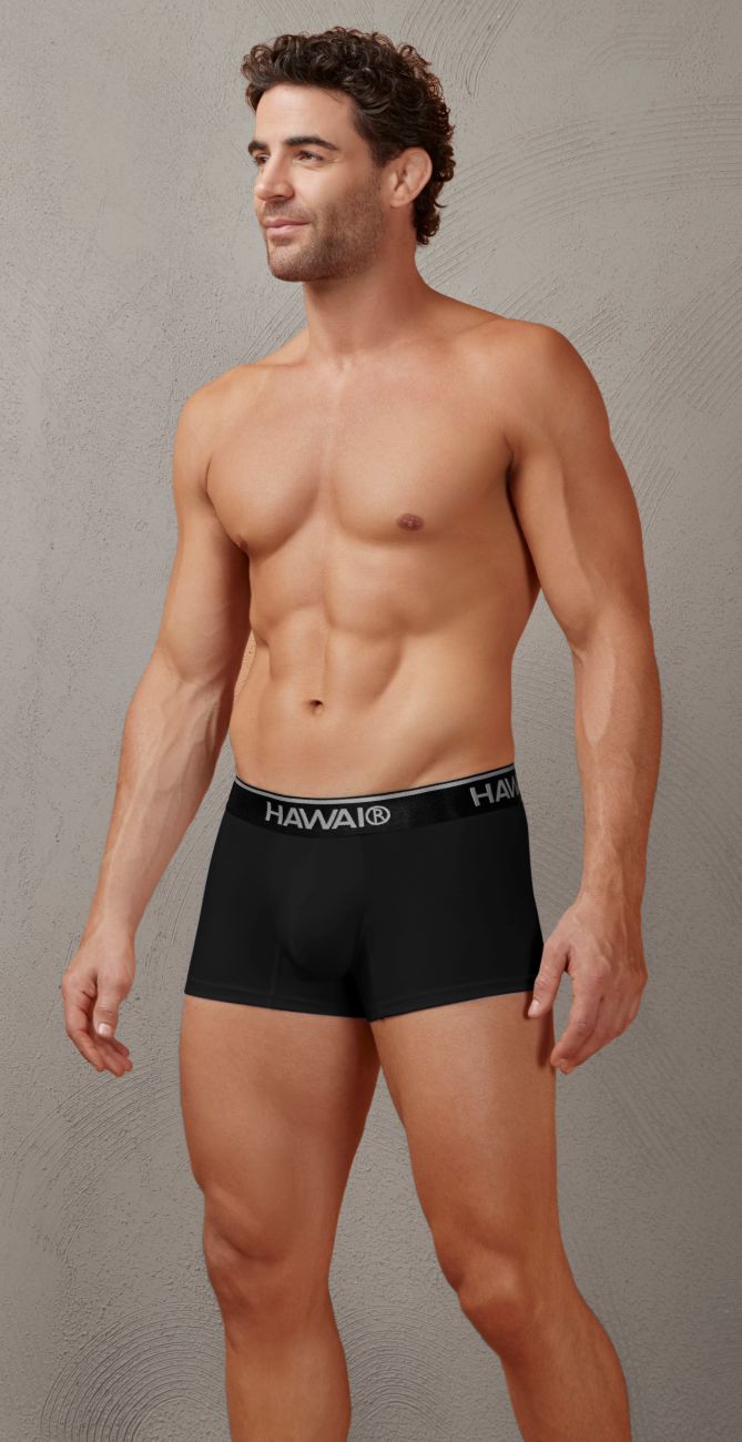 HAWAIR Cotton blend Trunks Color Black-01