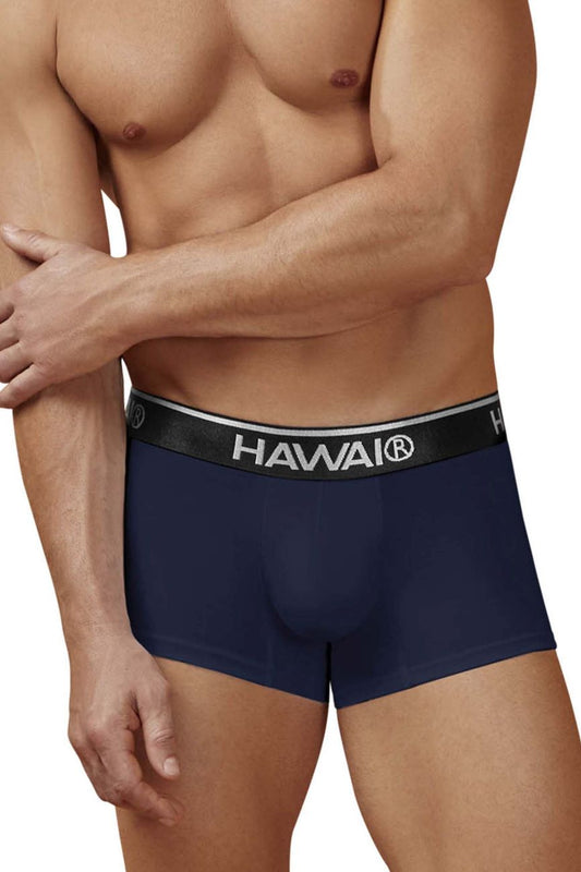HAWAIR Men's Underwear 4986 Cotton blend Trunks Color Dark Blue-01