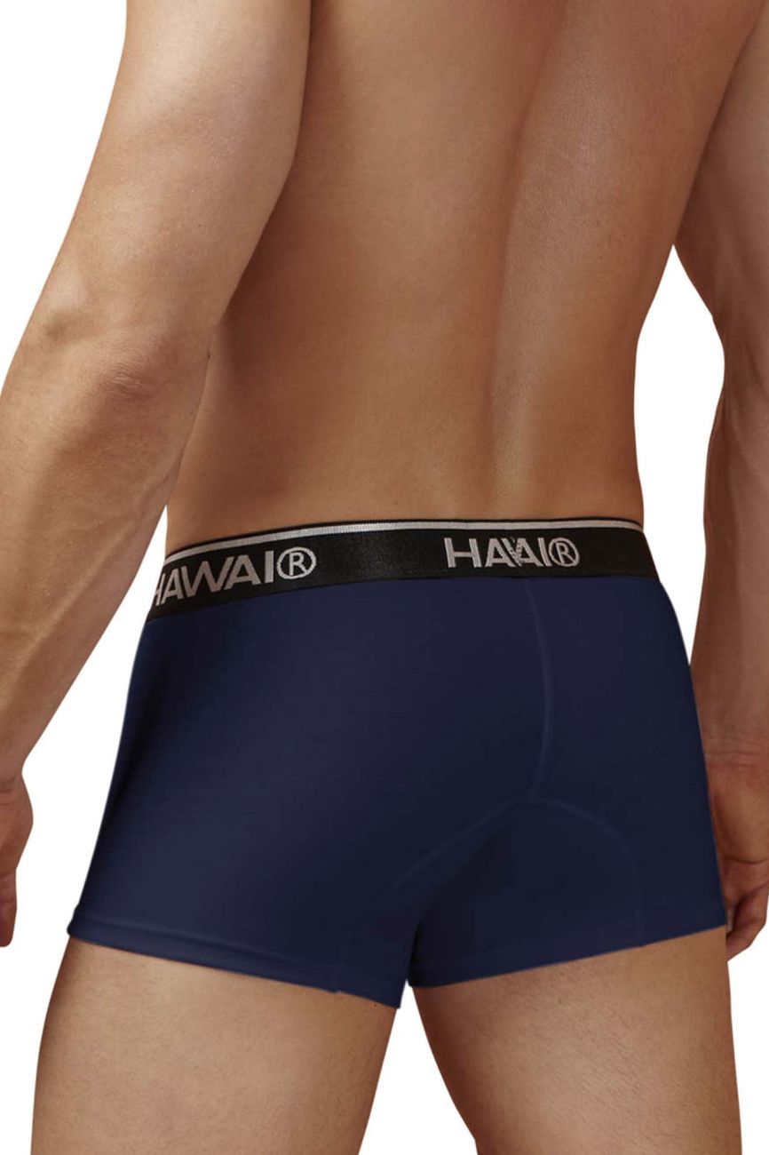 HAWAIR Men's Underwear 4986 Cotton blend Trunks Color Dark Blue-01