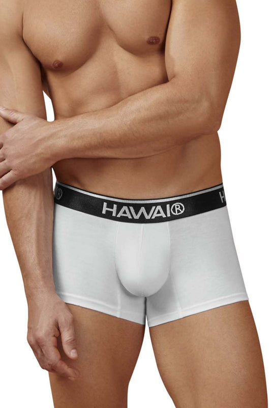 HAWAIR Men's Underwear 4986 Cotton blend Trunks Color White-01