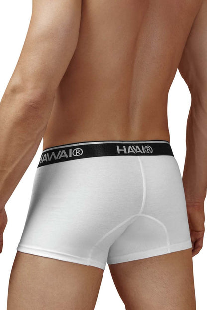 HAWAIR Men's Underwear 4986 Cotton blend Trunks Color White-01