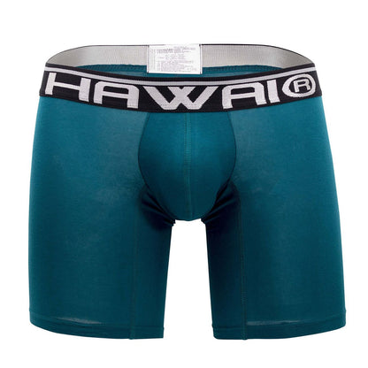 HAWAIR Men's Underwear 41903 Solid Athletic Boxer Briefs Color Petrol