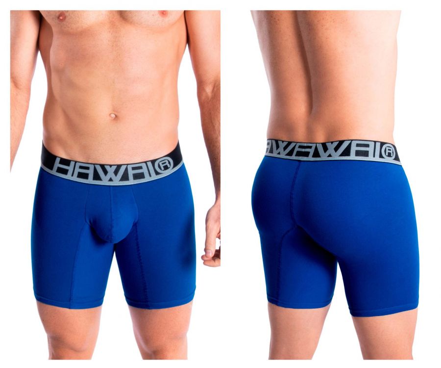HAWAIR Solid Athletic Boxer Briefs - Royal Blue