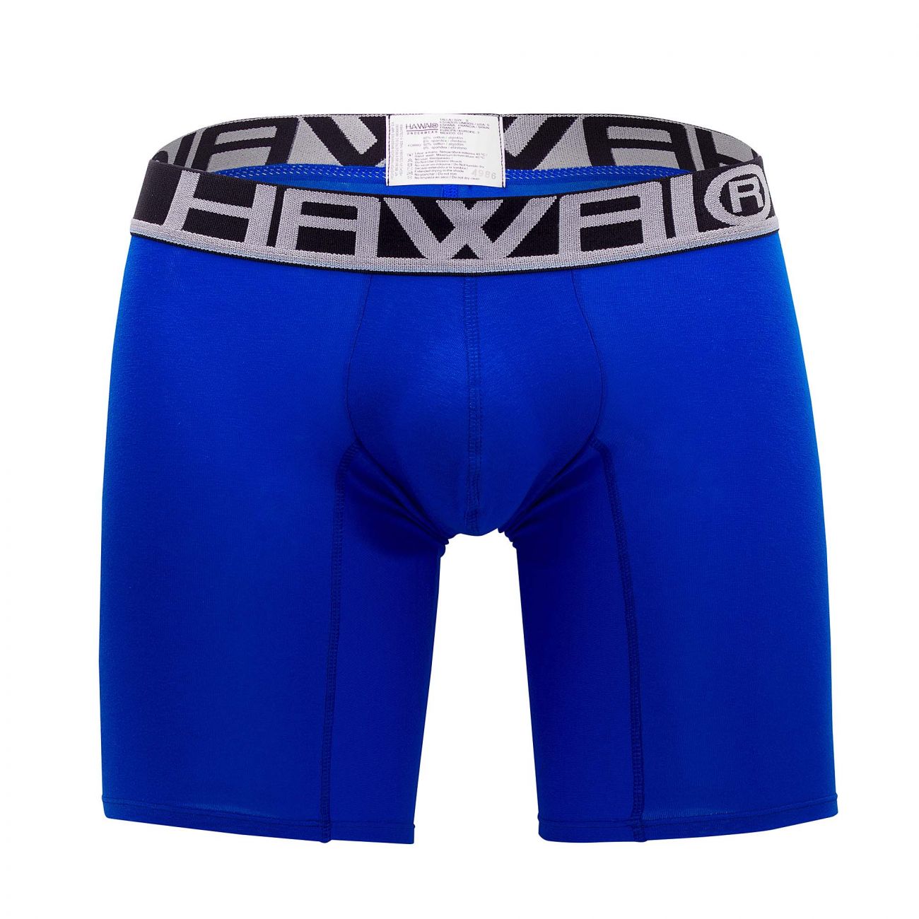 HAWAIR Men's Underwear 41903 Solid Athletic Boxer Briefs Color Royal Blue