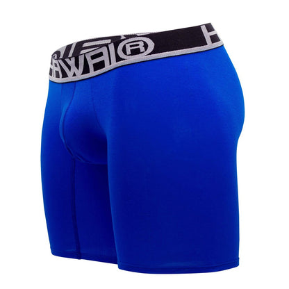HAWAIR Men's Underwear 41903 Solid Athletic Boxer Briefs Color Royal Blue