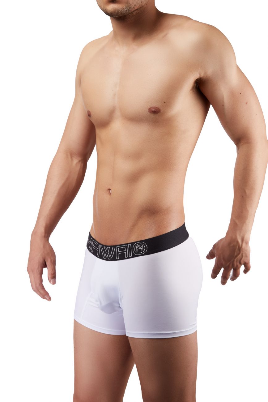 HAWAIR Men's Underwear 41948 Boxer Briefs Color White