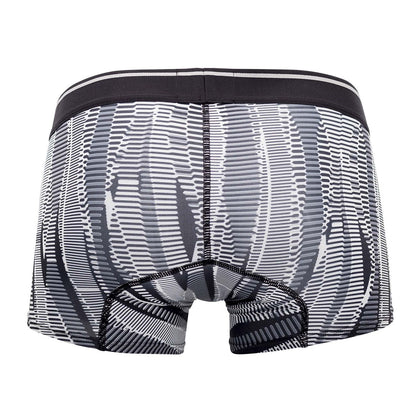 HAWAIR Men's Underwear 42121 Printed Athletic Trunks Color Black