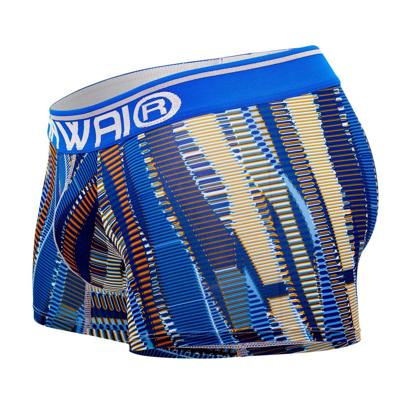 HAWAIR Men's Underwear 42121 Printed Athletic Trunks Color Royal Blue