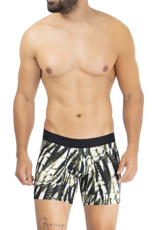 HAWAIR Printed Microfiber Trunks - Military Green